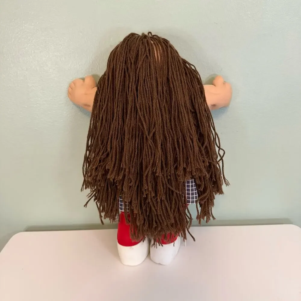 Vintage Cabbage Patch Kids Doll 16" Tall Brown Eyes Long Hair by Coleco 1985 - Picture 5 of 14